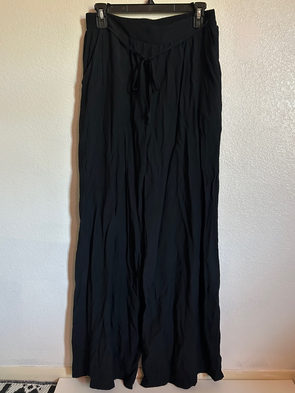 SHEIN Black Lightweight Elastic Pants